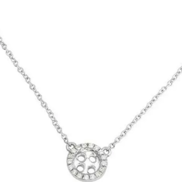 Uno De 50 1BY STAY CLOSE Necklace White Topaz 18" - Picture 7 of 10